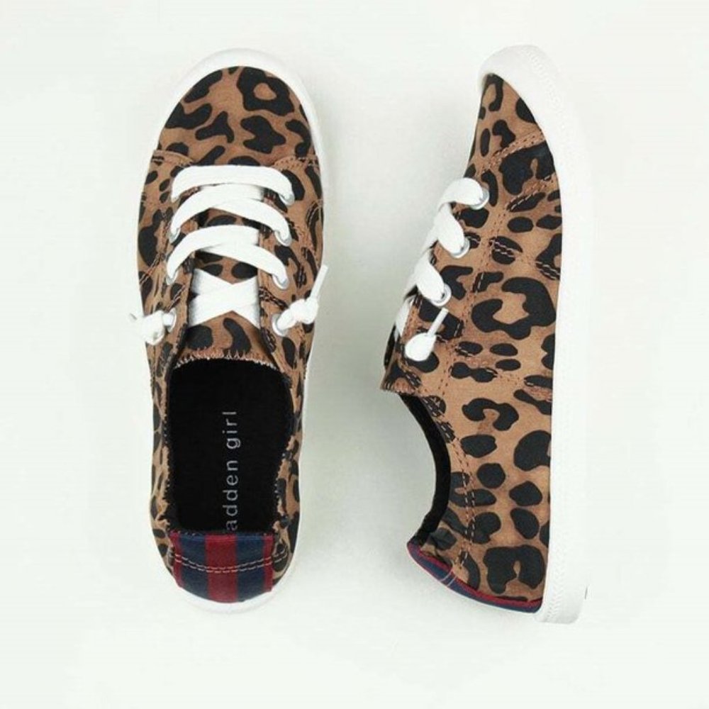 Madden Girl Baailey Cheetah Print Slip-on Sneaker Womens SZ 7M - Picture 2 of 10